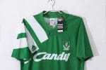 Camiseta retro Liverpool 1991/92 segunda equipación verde — foto 5
