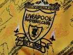 Camiseta retro Liverpool 1994-96 tercera equipación amarilla — foto 5