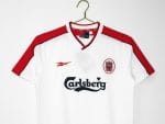Camiseta retro Liverpool 1998-1999 segunda equipación blanca — foto 10