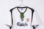 Camiseta retro Liverpool 2001/02 segunda equipación blanca — foto 5