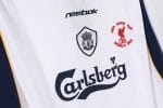 Camiseta retro Liverpool 2001/02 segunda equipación blanca — foto 6