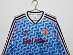 Camiseta retro Manchester United 1990/92 segunda equipación manga larga — foto 8
