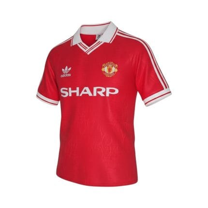 Camiseta retro Manchester United 1991/92 Primera Equipación — vista frontal en maniquí