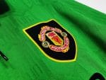 Camiseta retro del Manchester United, tercera equipación verde y amarilla, manga larga, temporada 1992-1994. — foto 9