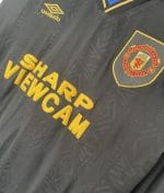 Camiseta retro Manchester United 1993/94, segunda equipación, manga larga — foto 5