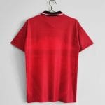 Camiseta retro Manchester United 1994/96, primera equipación, roja con cuello negro. — foto 10