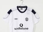 Camiseta retro Manchester United 2000/01 segunda equipación blanca — foto 9