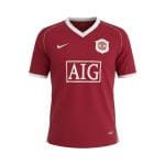 Camiseta retro Manchester United 2006/07 Primera Equipación — vista frontal en maniquí