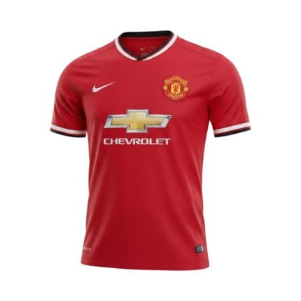Camiseta retro Manchester United 2014/15 primera equipación. — vista frontal en maniquí