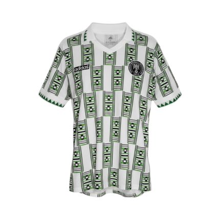 Camiseta retro Nigeria 1994 segunda equipación — vista frontal en maniquí