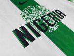 Camiseta retro de la segunda equipación de Nigeria de la temporada 1996, color blanco y verde. — foto 7
