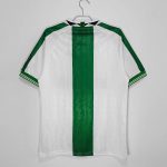 Camiseta retro de la segunda equipación de Nigeria de la temporada 1996, color blanco y verde. — foto 10