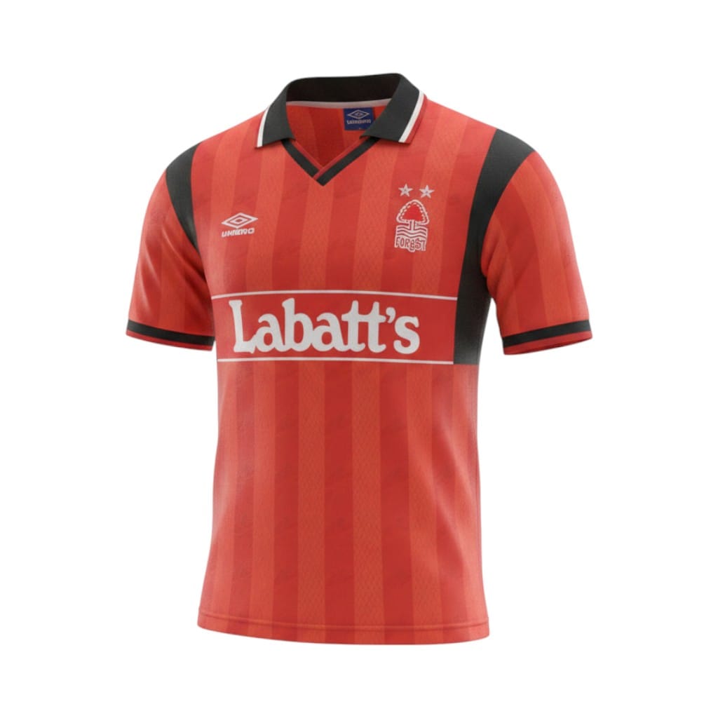 camiseta-retro-nottingham-forest-1994-95-primera-equipacion-01 Camiseta retro Nottingham Forest 1994/95 primera equipación — vista frontal en maniquí