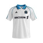 Camiseta retro Olympique de Marsella 1998/99 primera equipación — vista frontal en maniquí