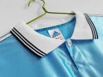 Camiseta retro Olympique de Marsella 1998/99 segunda equipación celeste Adidas Ericsson — foto 5