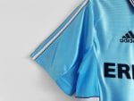 Camiseta retro Olympique de Marsella 1998/99 segunda equipación celeste Adidas Ericsson — foto 6