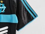 Camiseta retro Olympique de Marsella 1999/00 tercera equipación negra y celeste — foto 6