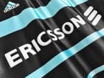 Camiseta retro Olympique de Marsella 1999/00 tercera equipación negra y celeste — foto 7