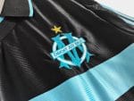 Camiseta retro Olympique de Marsella 1999/00 tercera equipación negra y celeste — foto 9
