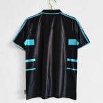 Camiseta retro Olympique de Marsella 1999/00 tercera equipación negra y celeste — foto 12
