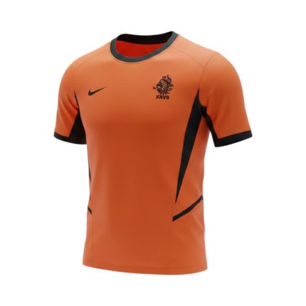 Camiseta retro de la primera equipación de Países Bajos de la temporada 2002. — vista frontal en maniquí