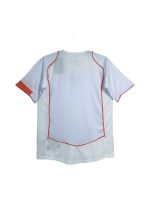 Camiseta retro Países Bajos 2004, segunda equipación, blanca con detalles naranjas. — foto 6