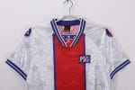 Camiseta retro PSG 1994/95 segunda equipación blanca y roja — foto 6