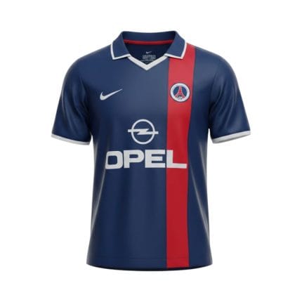 Camiseta retro PSG 2001/02 Primera Equipación — vista frontal en maniquí