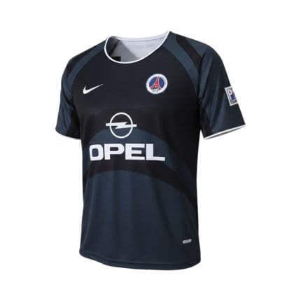 Camiseta retro PSG 2001/02 tercera equipación — vista frontal en maniquí