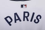Camiseta estilo béisbol PSG 2025 blanca con ribetes negros. — foto 2