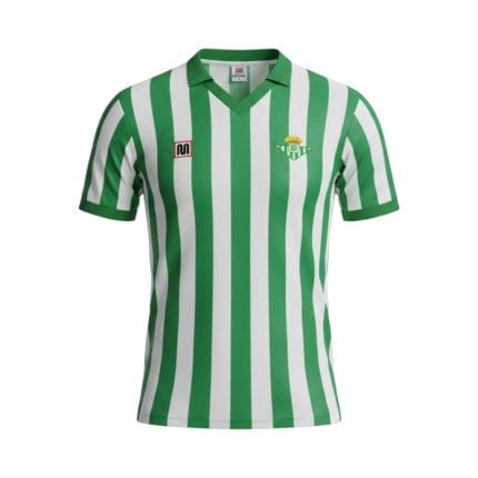 Camiseta retro Real Betis 1982-85 Primera Equipación — vista frontal en maniquí