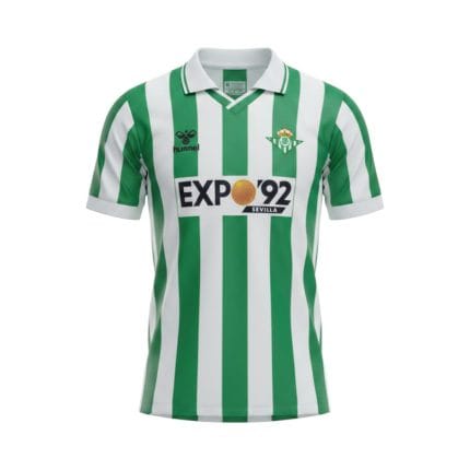 Camiseta retro Real Betis 1988/89 primera equipación — vista frontal en maniquí