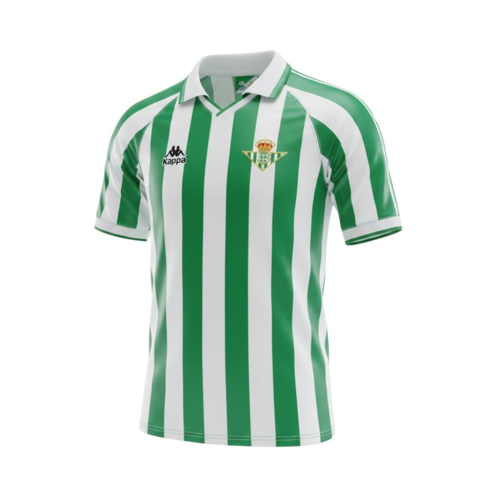 camiseta-retro-real-betis-1995-97-primera-equipacion-01 Camiseta retro Real Betis 1995-1997 Primera Equipación — vista frontal en maniquí