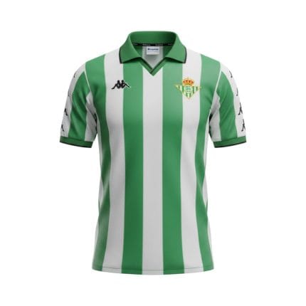 Camiseta retro Real Betis 1999/00 primera equipación — vista frontal en maniquí