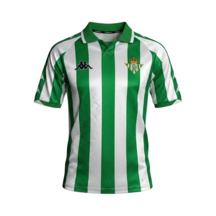 Camiseta retro Real Betis 2000/01 primera equipación — vista frontal en maniquí