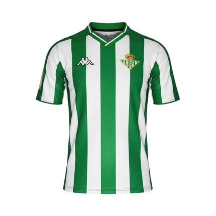 Camiseta retro del Real Betis Balompié de la temporada 2003/04, primera equipación. — vista frontal en maniquí