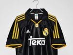 Camiseta retro Real Madrid 1999/01 segunda equipación negra y amarilla — foto 12