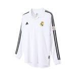 Camiseta retro Real Madrid 2002/03 primera equipación manga larga — vista frontal en maniquí