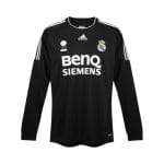 Camiseta retro Real Madrid 2006/07 tercera equipación manga larga — vista frontal en maniquí