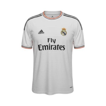 Camiseta retro Real Madrid 2013/14 Primera Equipación — vista frontal en maniquí