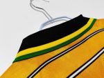 Camiseta retro de fútbol de Sudáfrica, primera equipación de la temporada 1994, marca Kappa, diseño amarillo, negro y blanco. — foto 10