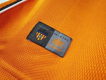 Camiseta retro Valencia CF 1999/00 segunda equipación naranja Luanvi Terra Mítica — foto 2