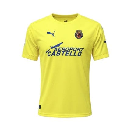 Camiseta retro del Villarreal CF de la temporada 2020-2021, primera equipación. — vista frontal en maniquí