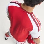 Camiseta oficial del Arsenal FC temporada 26/27, primera equipación en versión jugador para adulto, vista frontal.
