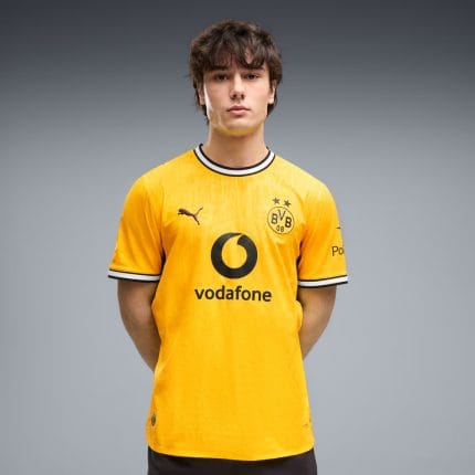 Camiseta de fútbol del Borussia Dortmund 26/27, versión jugador para adulto. Primera equipación oficial en amarillo y negro.