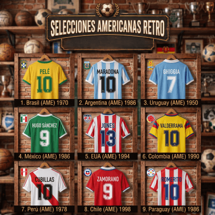 camisetas de futbol retro de selecciones americanas