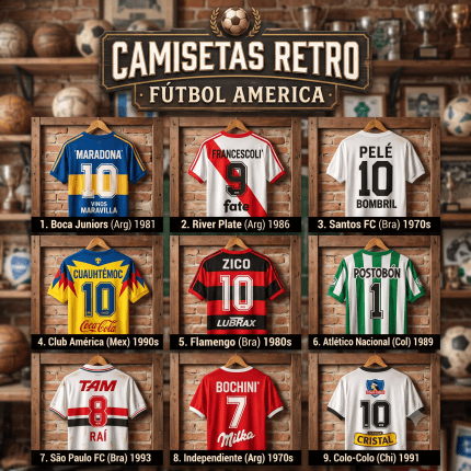 camisetas retro futbol america