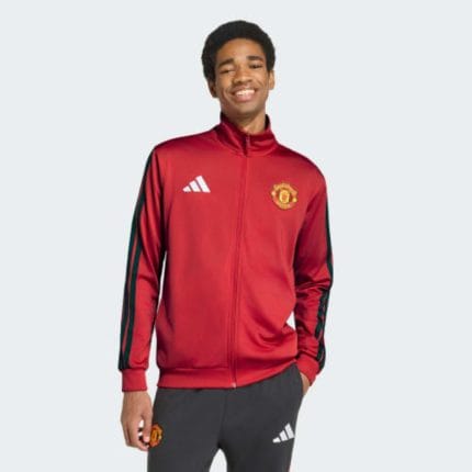 Chándal de entrenamiento oficial del Manchester United para adulto de la temporada 2026/2027. Conjunto de chaqueta y pantalón.