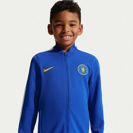 Chándal de fútbol para niño del Chelsea FC, temporada 2026/27. Conjunto oficial de chaqueta y pantalón para los más pequeños.