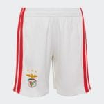 Primera equipación oficial para niños del SL Benfica para la temporada 2026/2027. Kit completo de camiseta y pantalón rojo.